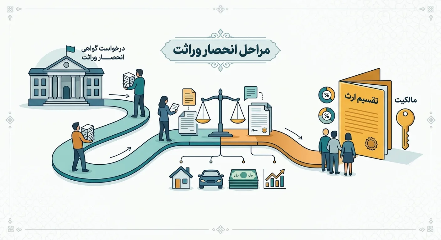 مراحل انحصار وراثت چیست؟
