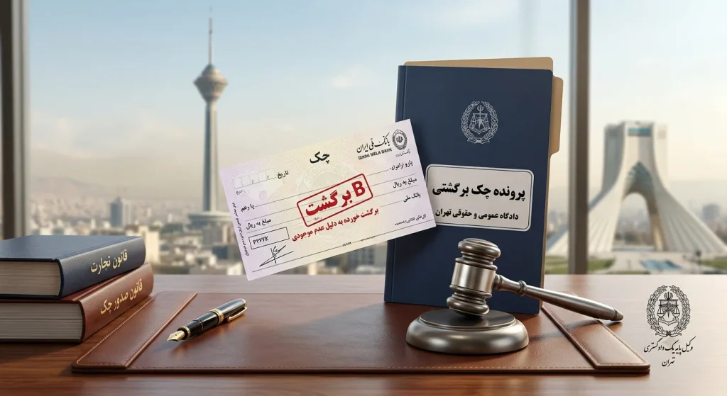 وکیل چک تهران؛ راهنمای کامل وصول چک برگشتی، شکایت کیفری و مطالبه وجه (۱۴۰۵)