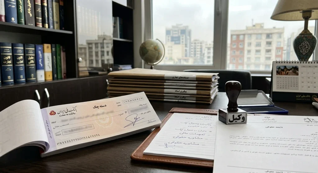 وکیل چک تهران؛ راهنمای کامل وصول چک برگشتی، شکایت کیفری و مطالبه وجه (۱۴۰۵)